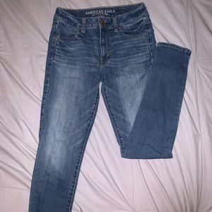 Light wash high rise jeggings